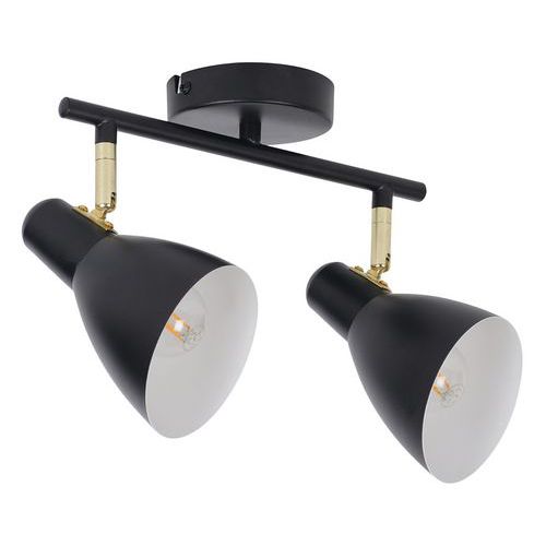 Spot Métal Marcel 2l H14 Cm Noir Mat/laiton Corep