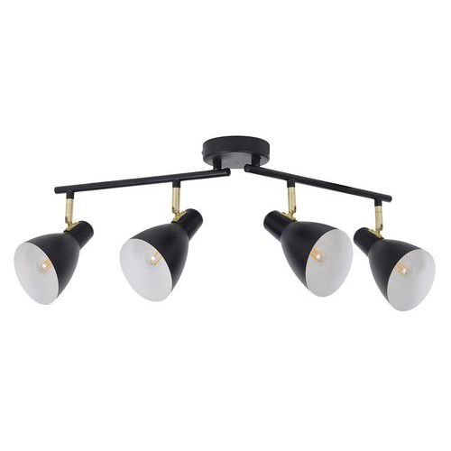 Spot Métal Marcel 4l H14 Cm Noir Mat/laiton Corep