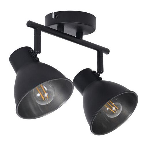 Spot Métal Mat Dock 2 Lumières L30 Cm Noir Mat Corep