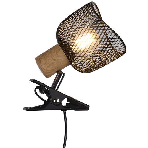 Spot à Pince Métal Ottawa H19 Cm Noir Corep