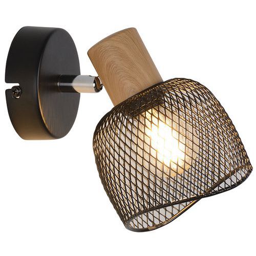 Spot Métal Ottawa 1 Lumière H1775 Cm Noir Corep