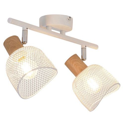 Spot Métal Ottawa 2 Lumières H2064 Cm Blanc Corep