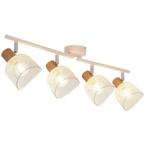 Spot Métal Ottawa 4 Lumières H2068 Cm Blanc Corep