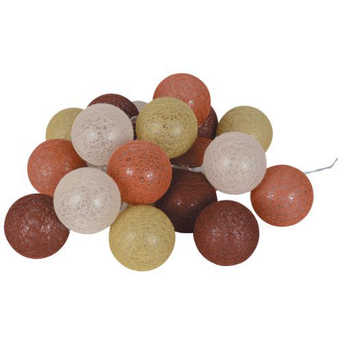 Guirlande 20 Lumières Coton Multicouleur 1 Bubble L 300 Cm