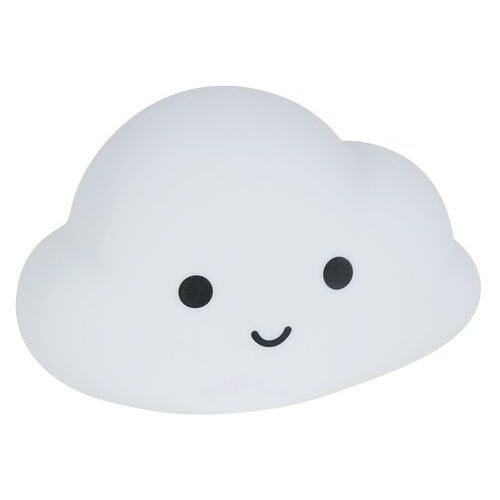 Veilleuse Caoutchouc Nuage Mural H9 Cm Blanc Corep