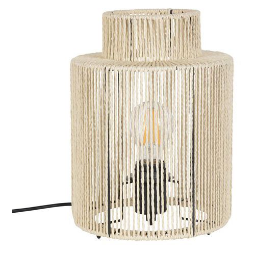 Lampe Métal Cancun H28cm Naturel Corep