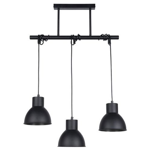 Suspension Métal Dock 3 Lumières L55 Cm Noir Mat Corep