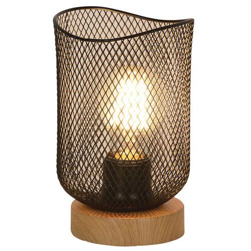 Lampe Métal Ottawa H1950 Cm Noir Corep