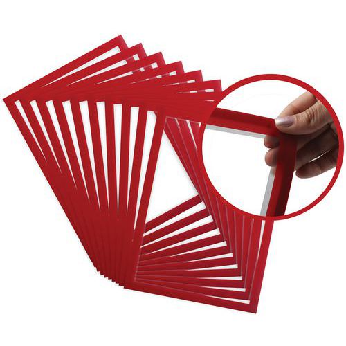 Cadre D’affichage Magneto Pro Memo Rouge