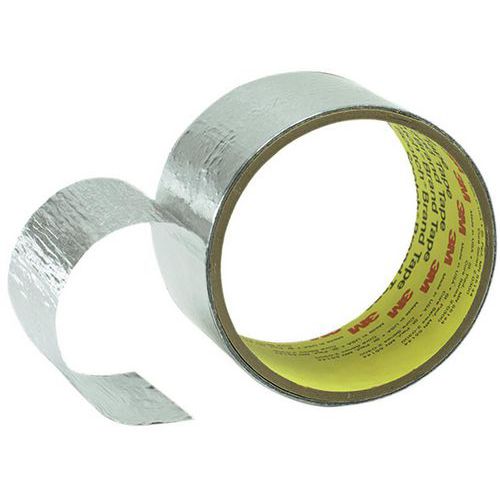 3M - Ruban adhésif métallique 431 Argent - 55m x 50mm - Haute performance