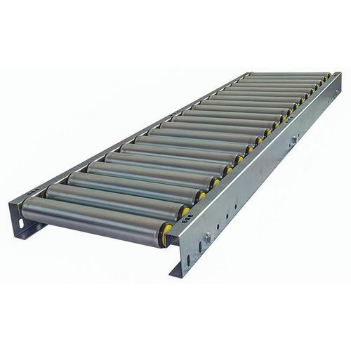 Somefi - Convoyeur Gravitaire à Rouleaux PVC - 1500x400mm - Pas 150mm - Charge 50kg/m - Droit