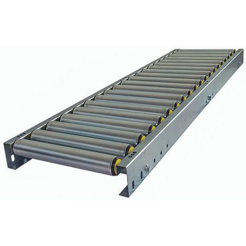 Somefi - Convoyeur Gravitaire à Rouleaux PVC - 400mm x 2000mm - Pas 150mm - Charge 50kg/m - Droit