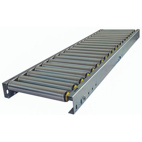 Somefi - Convoyeur Gravitaire à Rouleaux PVC - 1000mm Longueur Utile - 500mm Largeur Rouleau - 200mm Pas Rouleaux - Charge Max 40kg/m - 3 Ans Garantie
