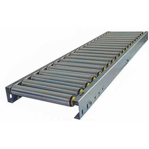 Somefi - Convoyeur Gravitaire à Rouleaux PVC - 2000x600mm - Pas 75mm - Charge 70kg/m - Droit