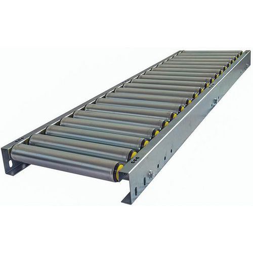 Somefi - Convoyeur Gravitaire à Rouleaux PVC - 600mm x 2000mm - Charge 80kg/m - Modèle Droit