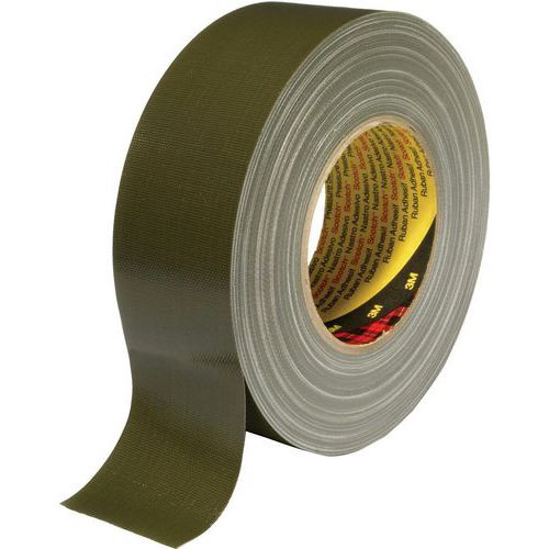 3M - Ruban adhésif toilé 389 - Vert 50m x 50mm - Résistant et Durable