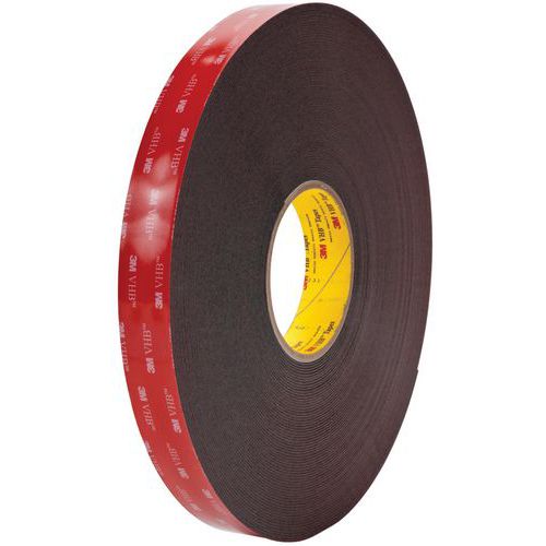3M - Ruban adhésif double face VHB 5952F - Noir 33m x 12mm - Haute performance