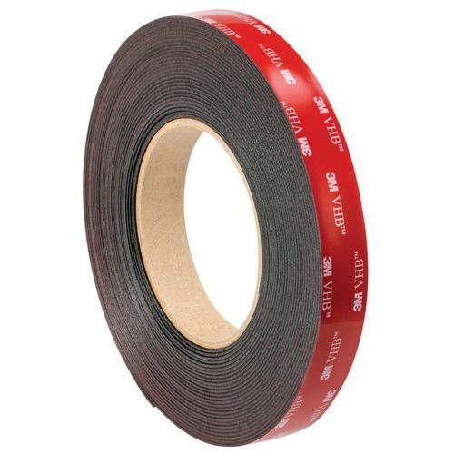 3M - Ruban adhésif double face VHB 5962F Noir - 33m x 19mm - Haute performance et durabilité