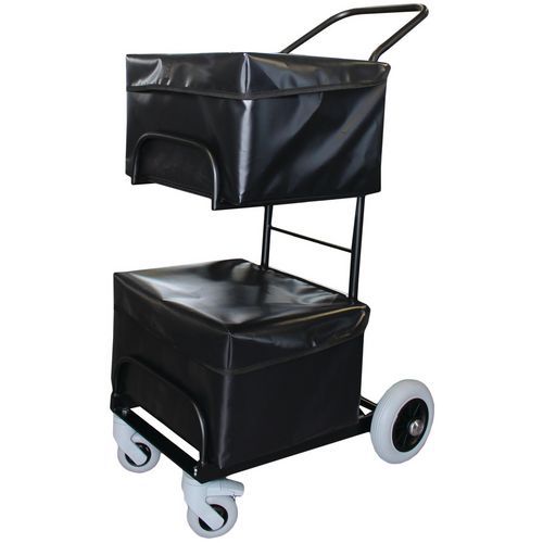 Outils Oceans - Chariot de manutention 2 corbeilles Noir - 520x630x1080mm - 50% recyclé