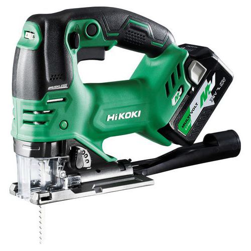 Hitachi 1 Coffret Scie Sauteuse Pendulaire Sans Fil 36v Coupe 160mm