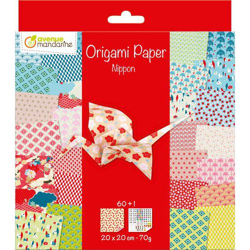 Papier Origami, Nippon, 20 x 20 cm, 60F, 70g (6+) thumbnail image 1