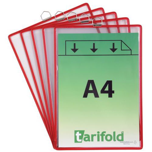 Pochette Rouges A4 A Fixer Au Mur