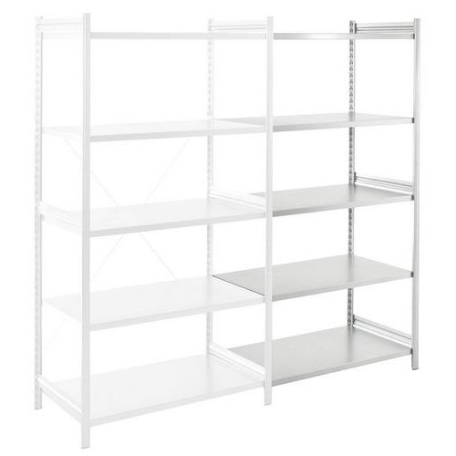Manorga - Kit de rayonnage Multi-Fix Ouvert - 5 tablettes 195kg - 2000x1000x500mm - Galvanisé - Éco-responsable