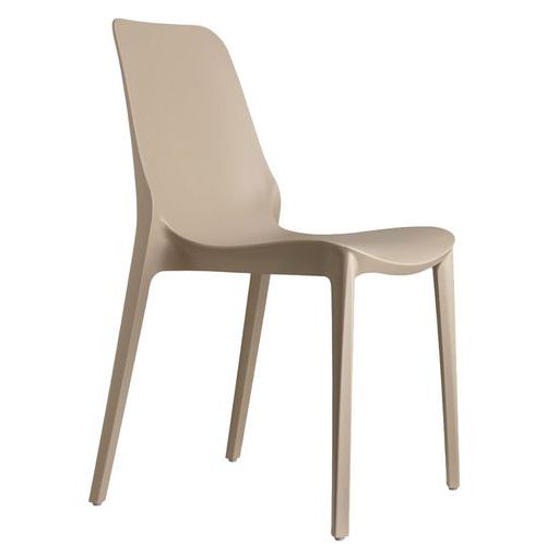 Lot De 6 Chaises Ginevra Go Green 4 Pieds - Taupe