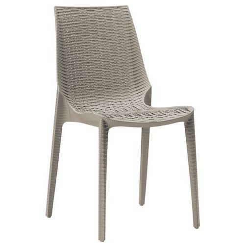 Lot De 6 Chaises Lucrezia 4 Pieds - Taupe