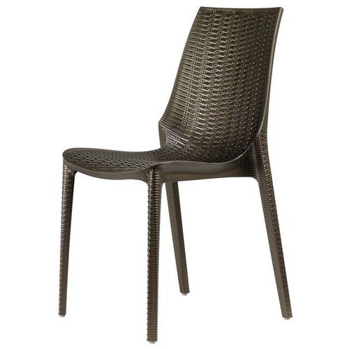 Lot De 6 Chaises Lucrezia 4 Pieds - Bronze