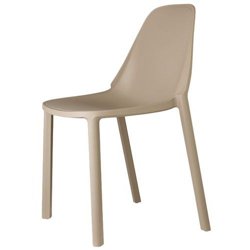 Lot De 6 Chaises Piu 4 Pieds - Taupe