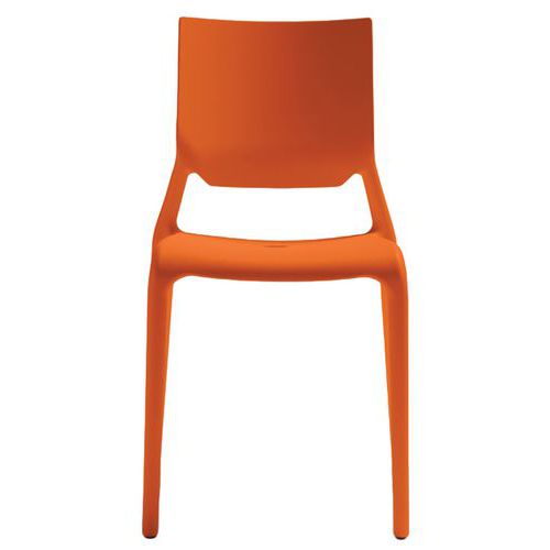 Lot De 6 Chaises Sirio 4 Pieds -orange