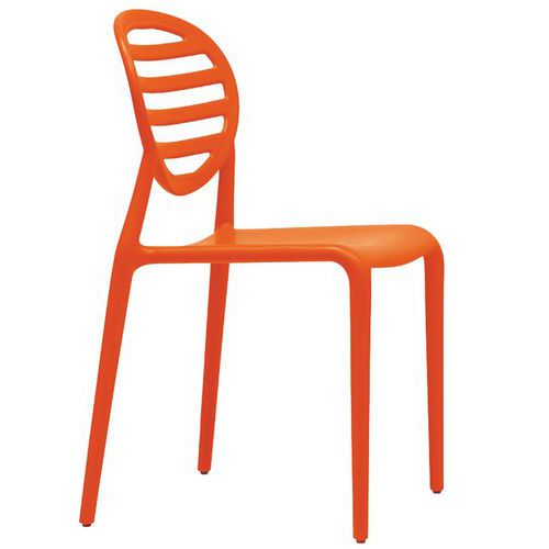 Lot De 6 Chaises Top Gio 4 Pieds - Orange