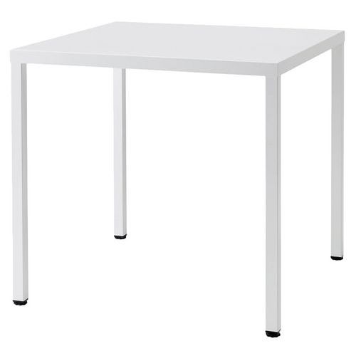 S-CAB - Mange debout Summer 80x80 cm - Haut 75 cm Blanc - Acier - Usage Collectivité