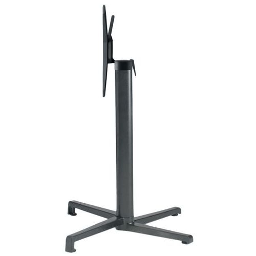 Pied De Table Rond Domino Rabattable Ht 73 Cm Anthr