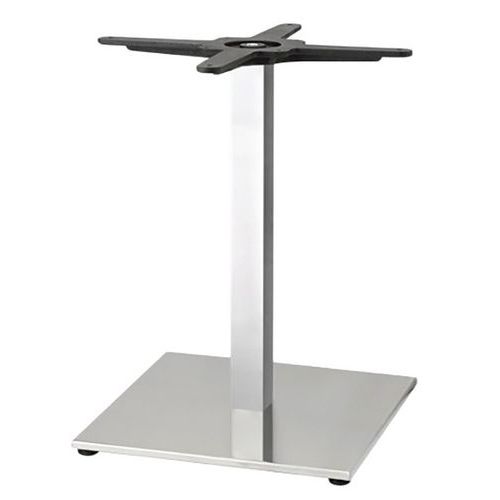 Pied Table Tiffany Ht 50 Base Col 50x50 Mm Inox Satiné