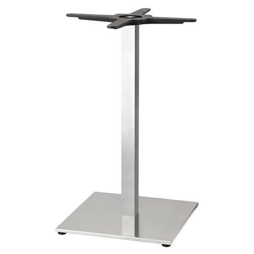 Pied Table Tiffany Ht 109 Base Col 50x50 Mm Inox Satiné