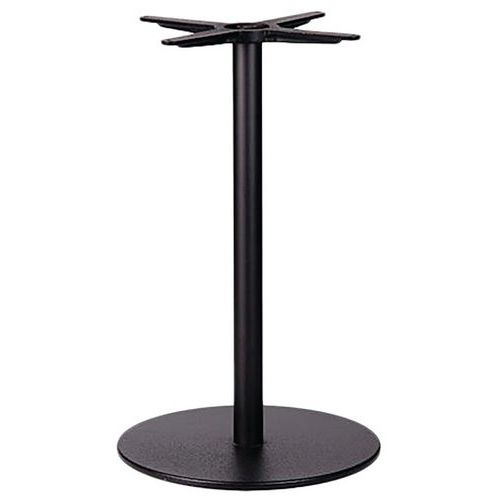 Pied De Table Tiffany Ht 73 Cm Base Et Colonne Rondes Noir