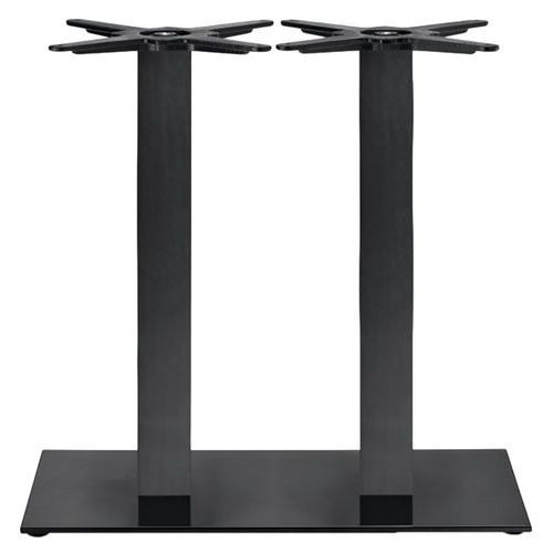 Pied De Table Tiffany Ht 73 Cm Double Colonne - Peint Noir