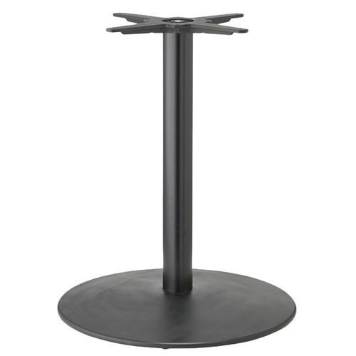 Pied Table Tiffany Xl Régl. Ht73 Base Ã˜60 Cm Col Ronde Noir