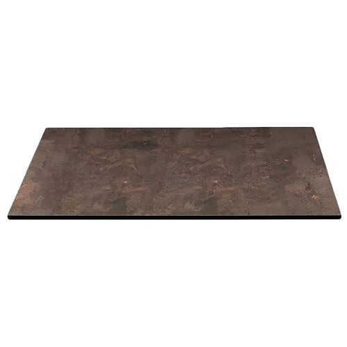 Plateaux Table 70 X 70 Cm Strat Ã‰p. 10 Mm - Effet Corten