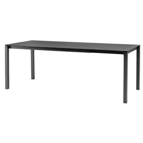 Table Pranzo 120/200 X 80 Cm Stratifié Anthracite