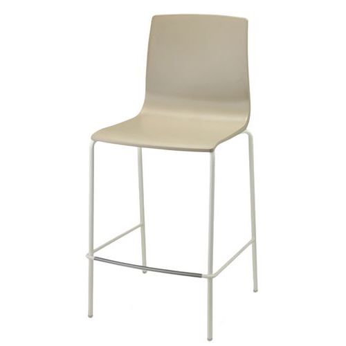 Lot De 2 Tabourets Alice Hauteur 65 Cm Taupe - Peint Lin