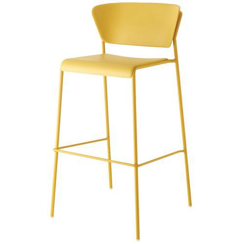 Tabourets Lisa Technopolymère Hauteur 75 Cm - Peint Moutarde