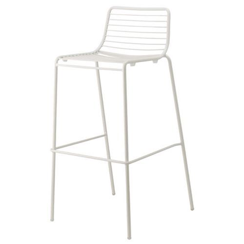 Lot De 2 Tabourets Summer Hauteur 75 Cm - Blanc