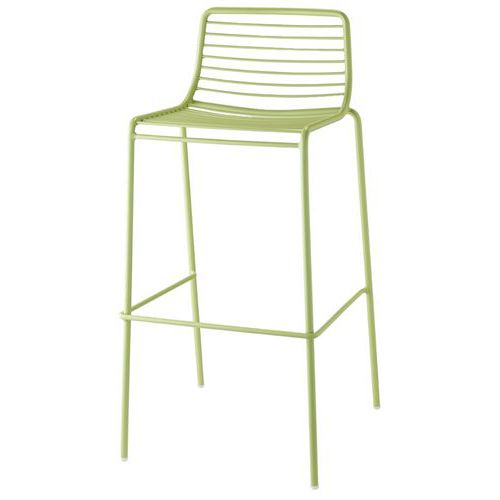 Lot De 2 Tabourets Summer Hauteur 75 Cm - Vert Tilleuil