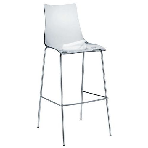 Lot De 2 Tabourets Zebra Antichoc Hteur 65 Cm Blanc Brillant