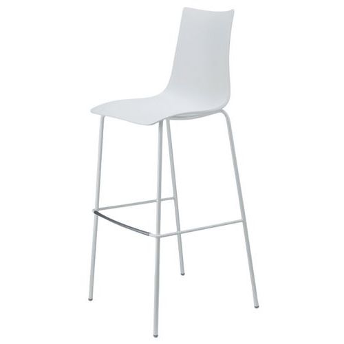 Lot De 2 Tabourets Zebra Hauteur 80 Cm Lin - Peint Lin