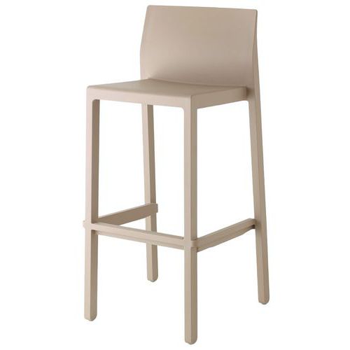 Lot De 4 Tabourets Kate Hauteur 75 Cm - Taupe