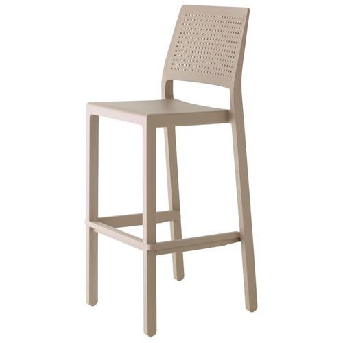 Lot De 4 Tabourets Emi Hauteur 75 Cm - Taupe